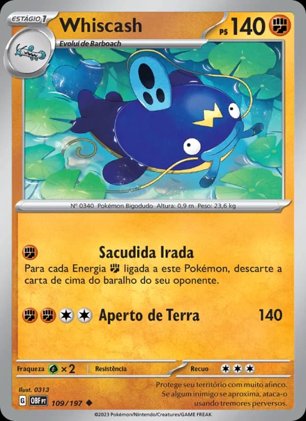 Whiscash, carta 109 de Obsidiana em Chamas