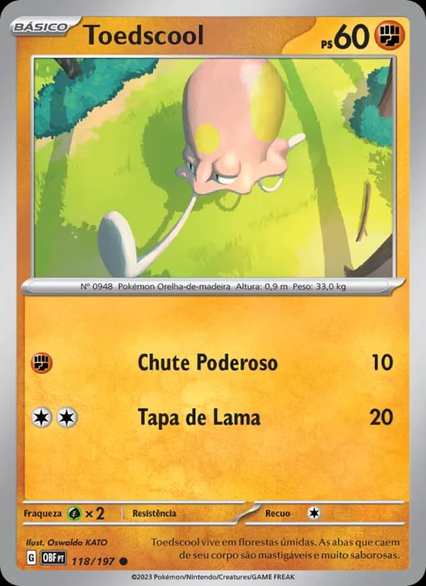 Toedscool, carta 118 de Obsidiana em Chamas