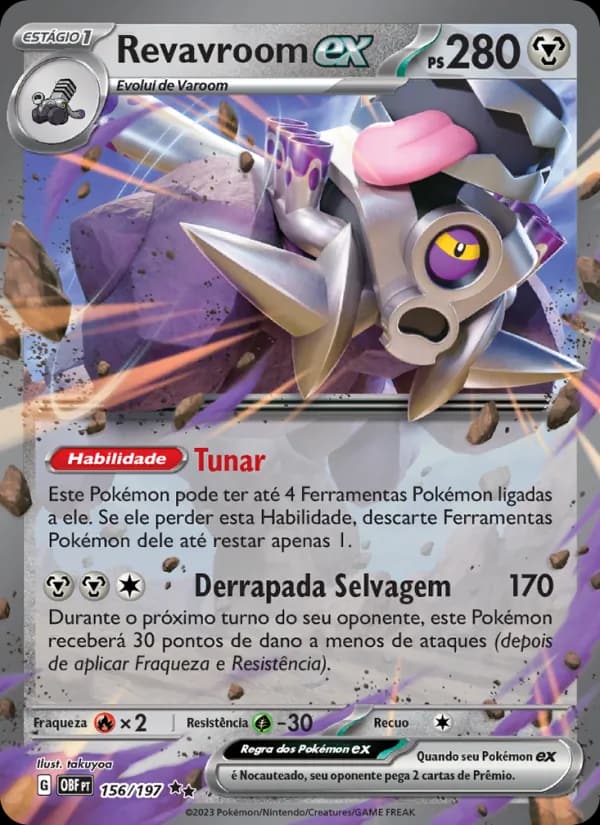 Revavroom ex, carta 156 de Obsidiana em Chamas