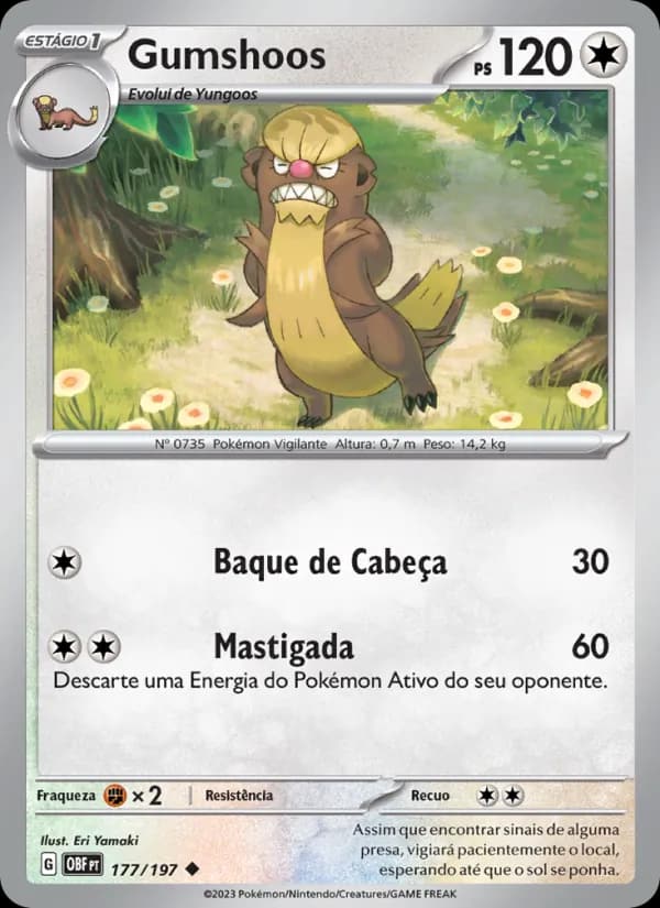 Gumshoos, carta 177 de Obsidiana em Chamas