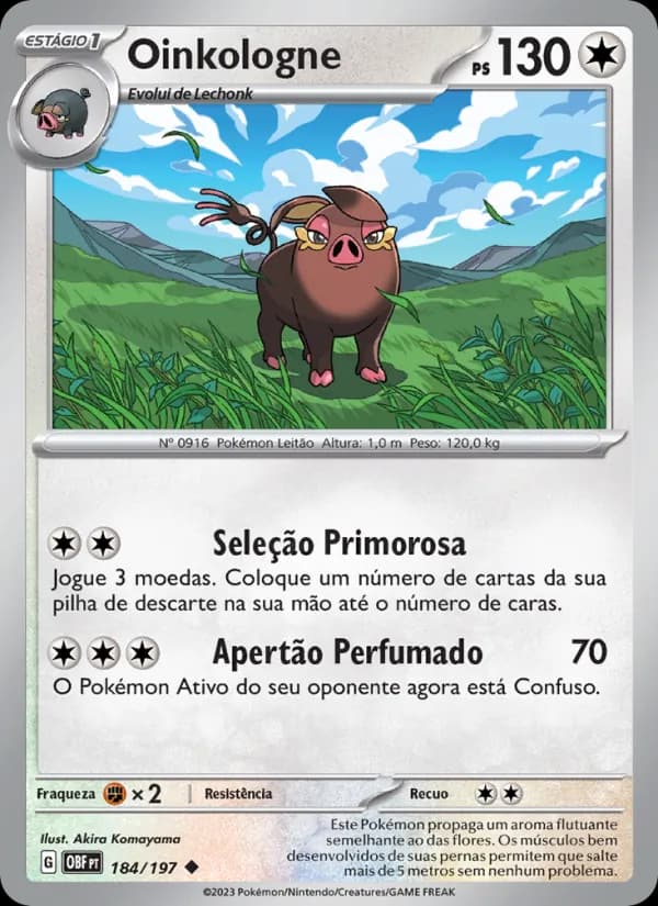 Oinkologne, carta 184 de Obsidiana em Chamas