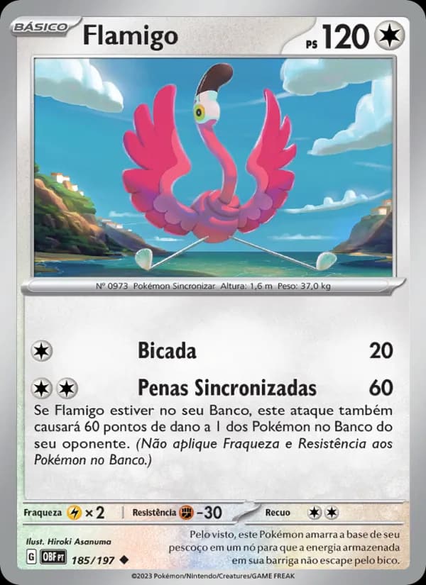 Flamigo, carta 185 de Obsidiana em Chamas