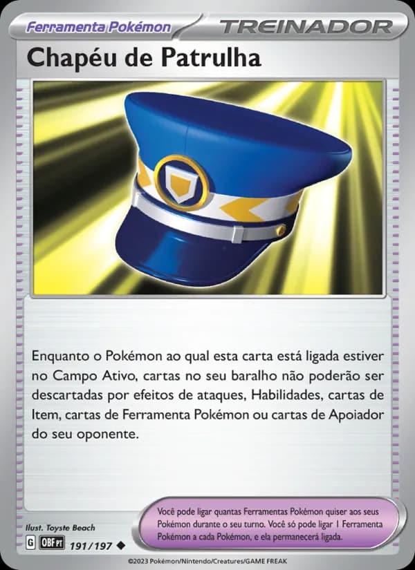 Chapéu de Patrulha, carta 191 de Obsidiana em Chamas