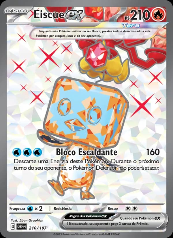 Eiscue ex, carta 210 de Obsidiana em Chamas