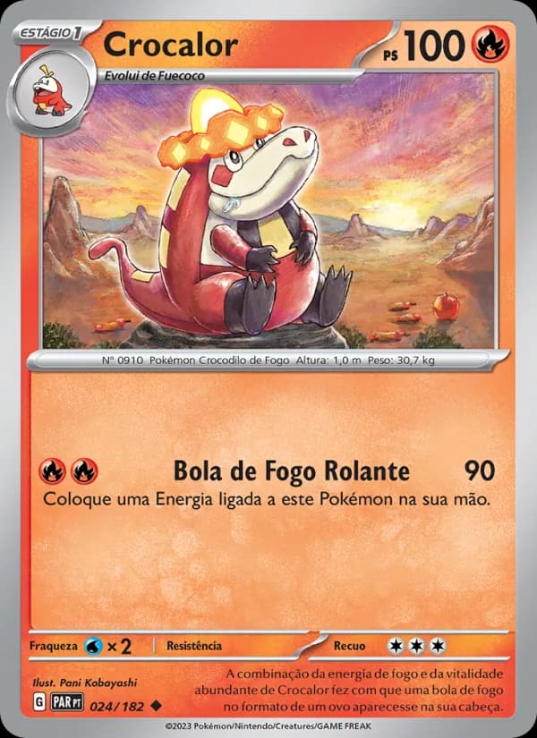 Crocalor, carta 024 de Fenda Paradoxal