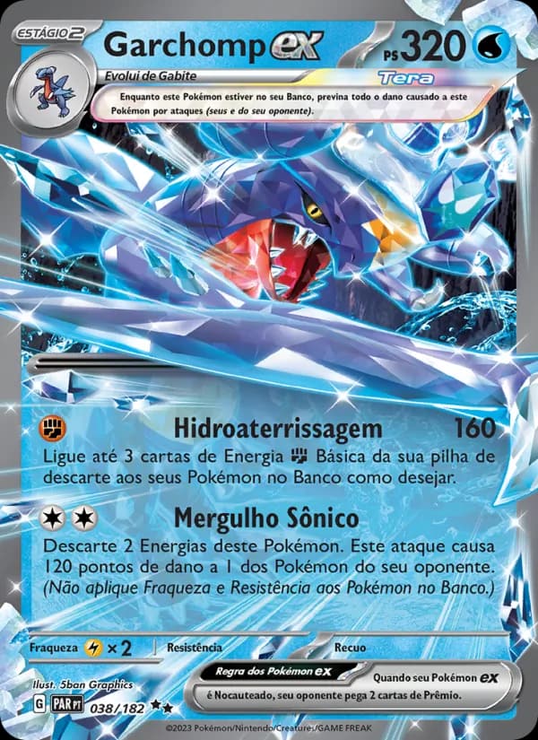 Garchomp ex, carta 038 de Fenda Paradoxal