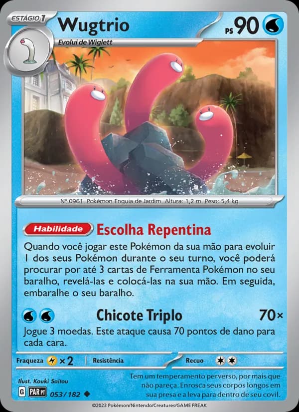 Wugtrio, carta 053 de Fenda Paradoxal