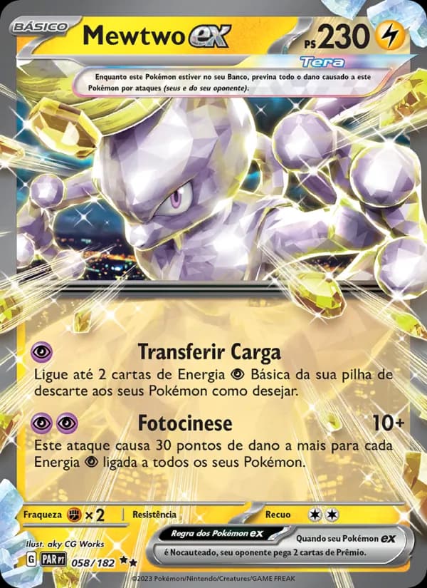 Mewtwo ex, carta 058 de Fenda Paradoxal