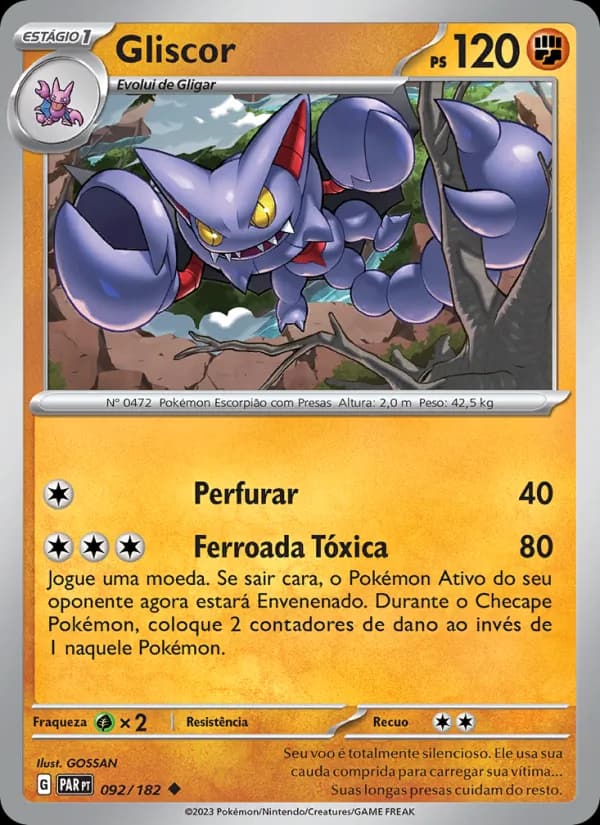 Gliscor, carta 092 de Fenda Paradoxal