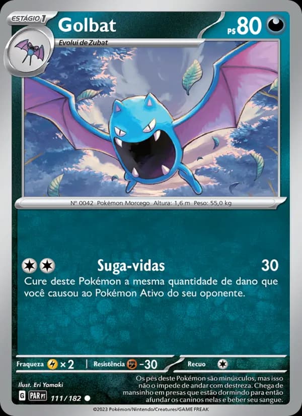 Golbat, carta 111 de Fenda Paradoxal