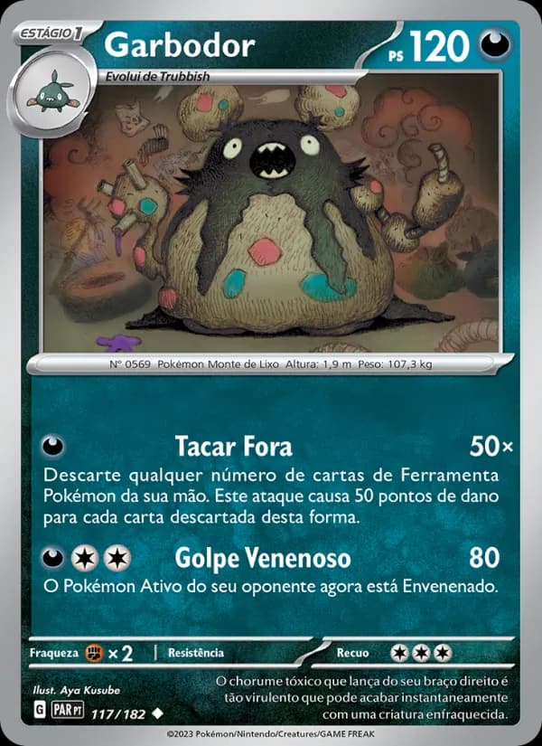 Garbodor, carta 117 de Fenda Paradoxal