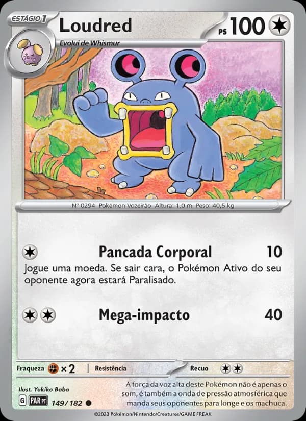 Loudred, carta 149 de Fenda Paradoxal