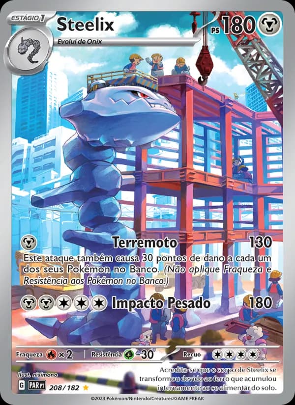 Steelix, carta 208 de Fenda Paradoxal