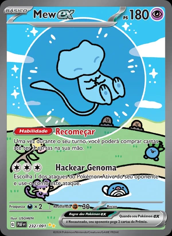 Mew ex, carta 232 de Destinos de Paldea