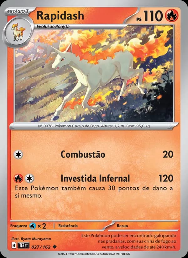 Rapidash, carta 027 de Forças Temporais
