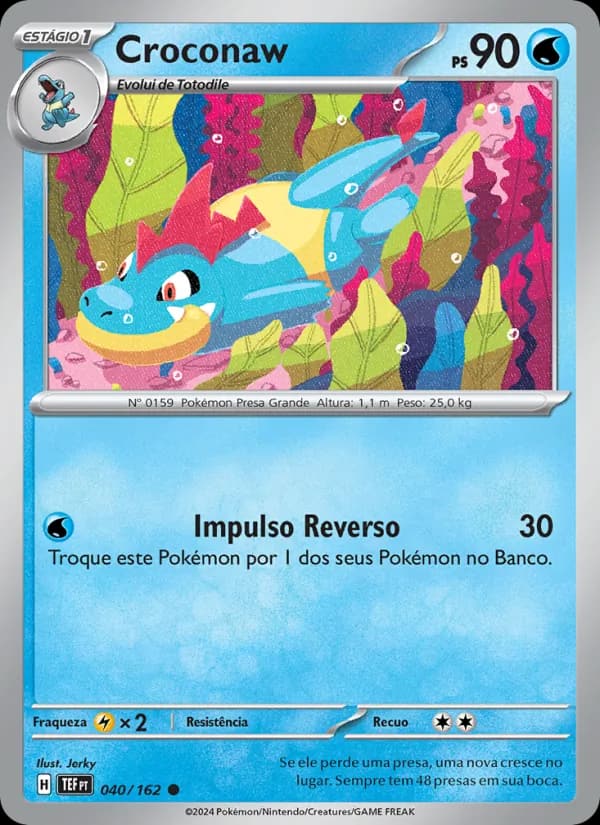 Croconaw, carta 040 de Forças Temporais