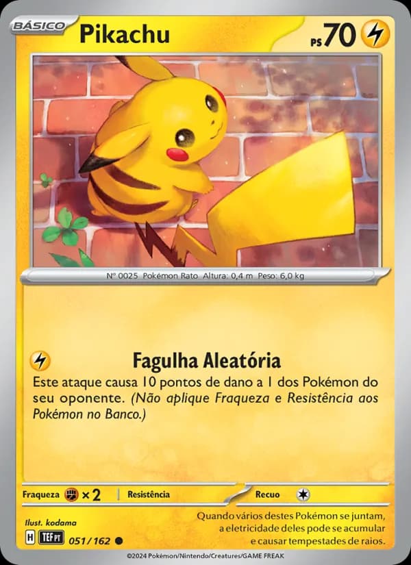 Pikachu, carta 051 de Forças Temporais