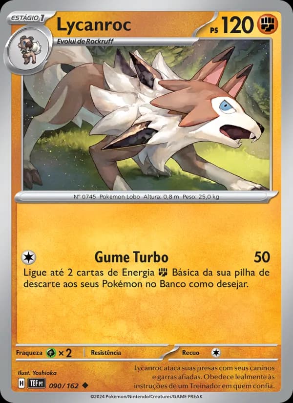 Lycanroc, carta 090 de Forças Temporais