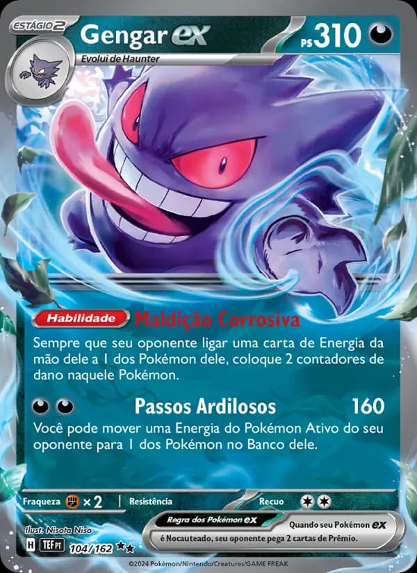Gengar ex, carta 104 de Forças Temporais