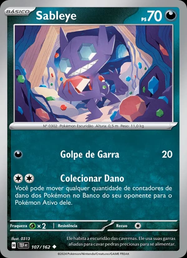 Sableye, carta 107 de Forças Temporais
