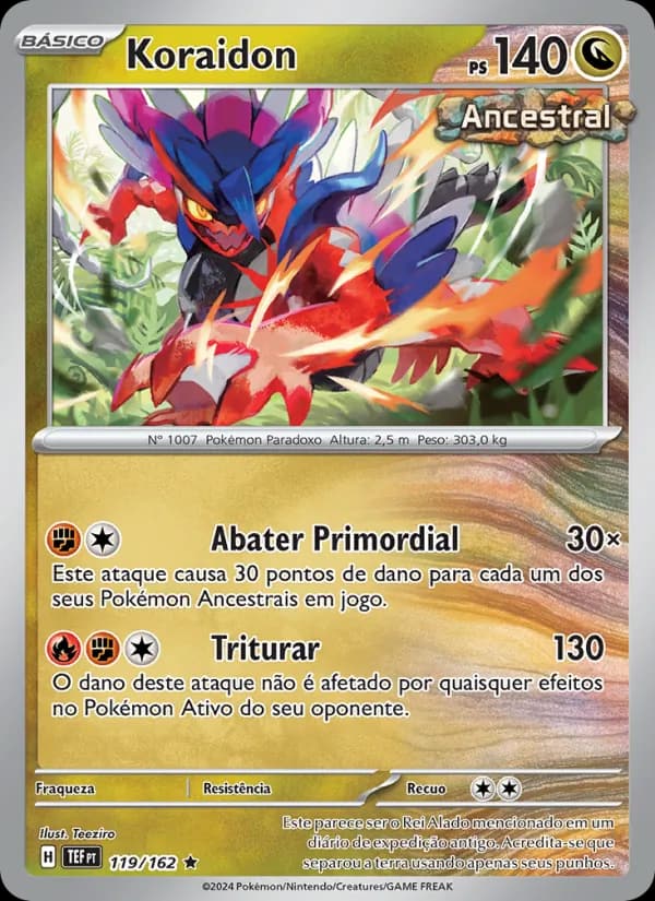 Koraidon, carta 119 de Forças Temporais