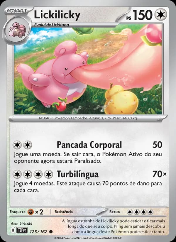 Lickilicky, carta 125 de Forças Temporais