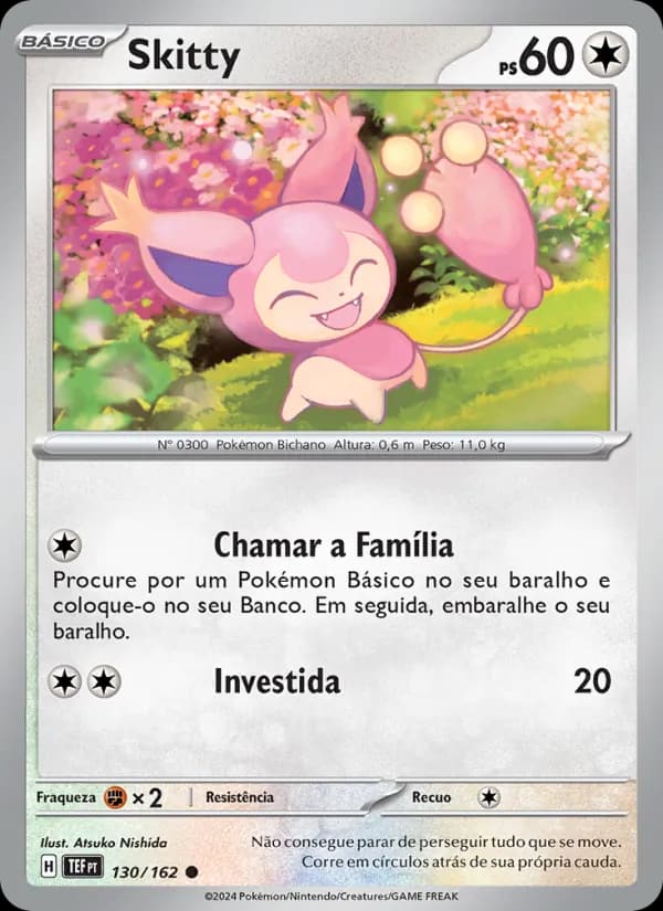 Skitty, carta 130 de Forças Temporais