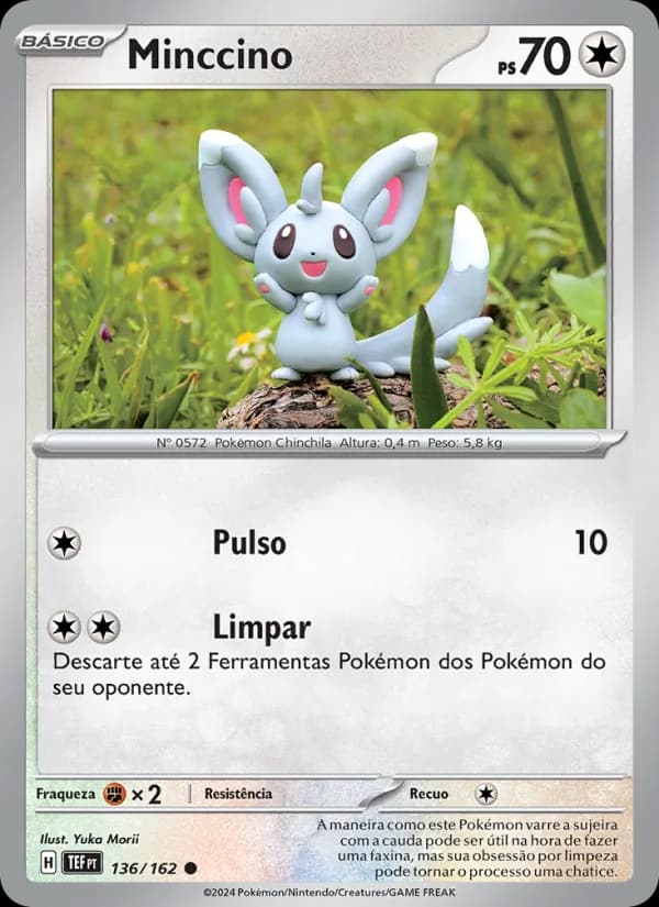 Minccino, carta 136 de Forças Temporais