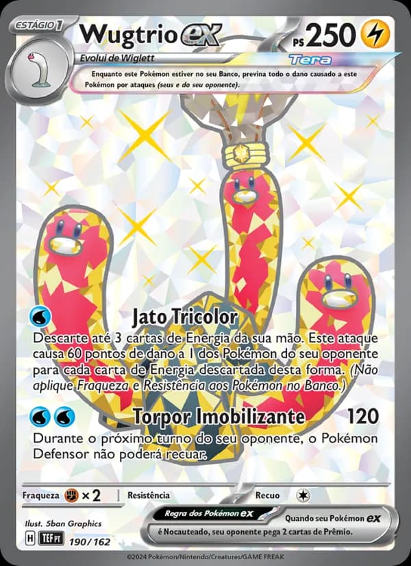 Wugtrio ex, carta 190 de Forças Temporais