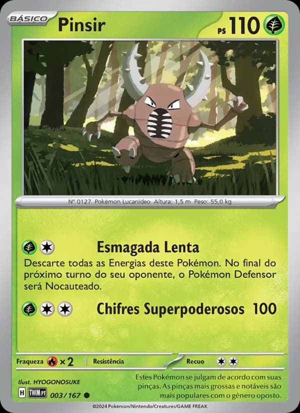 Pinsir, carta 003 de Máscaras do Crepúsculo