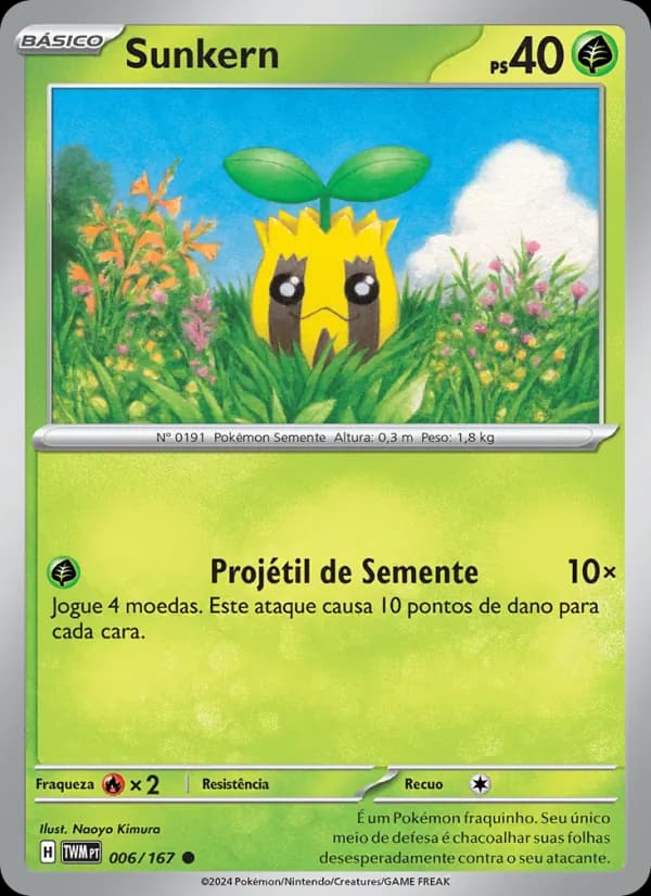 Sunkern, carta 006 de Máscaras do Crepúsculo