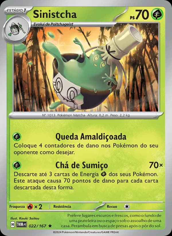 Sinistcha, carta 022 de Máscaras do Crepúsculo