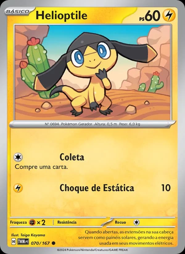 Helioptile, carta 070 de Máscaras do Crepúsculo