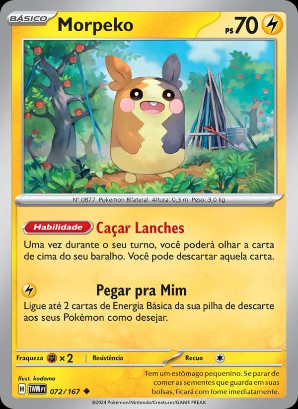 Morpeko, carta 072 de Máscaras do Crepúsculo
