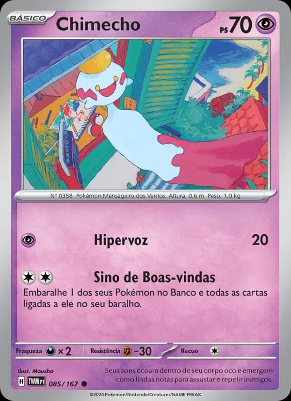 Chimecho, carta 085 de Máscaras do Crepúsculo