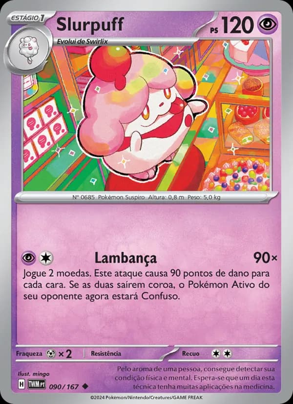 Slurpuff, carta 090 de Máscaras do Crepúsculo