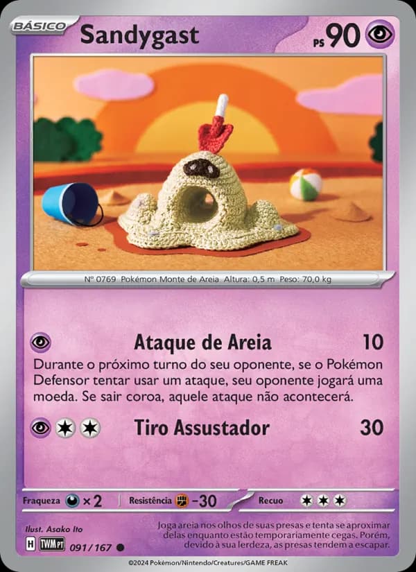 Sandygast, carta 091 de Máscaras do Crepúsculo
