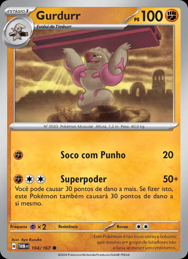 Gurdurr, carta 104 de Máscaras do Crepúsculo