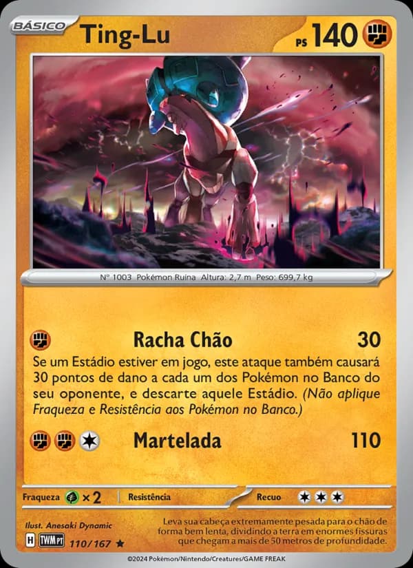 Ting-Lu, carta 110 de Máscaras do Crepúsculo