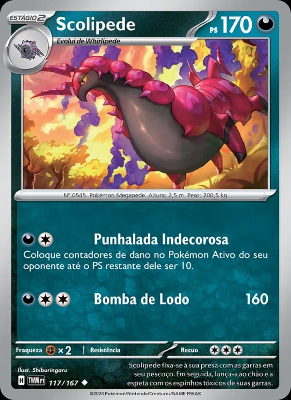 Scolipede, carta 117 de Máscaras do Crepúsculo