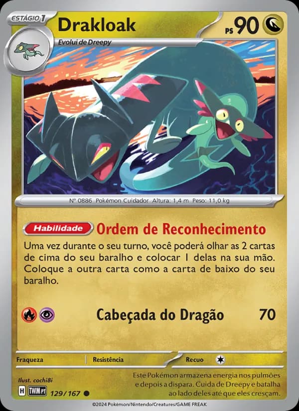 Drakloak, carta 129 de Máscaras do Crepúsculo