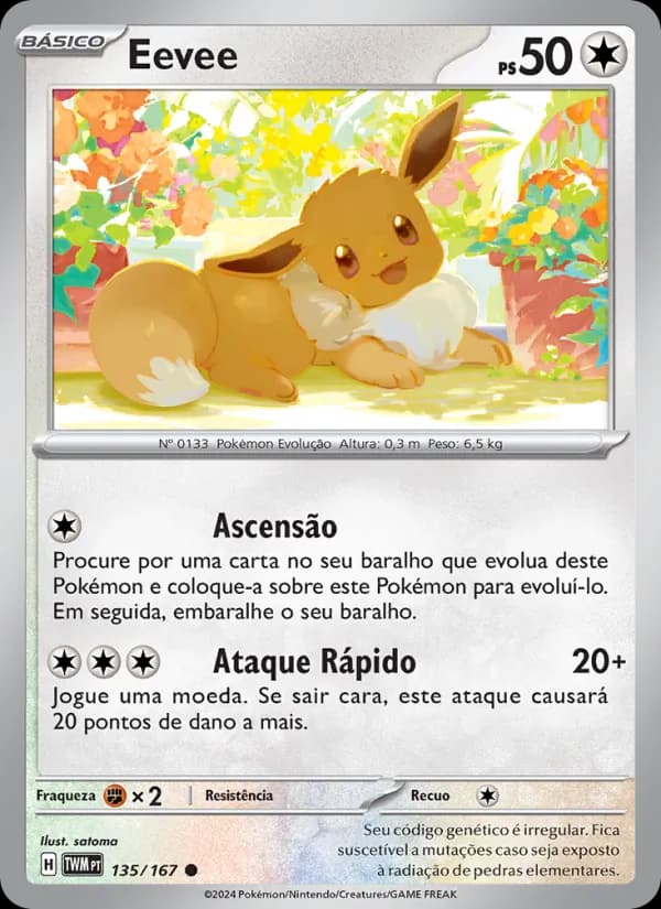Eevee, carta 135 de Máscaras do Crepúsculo