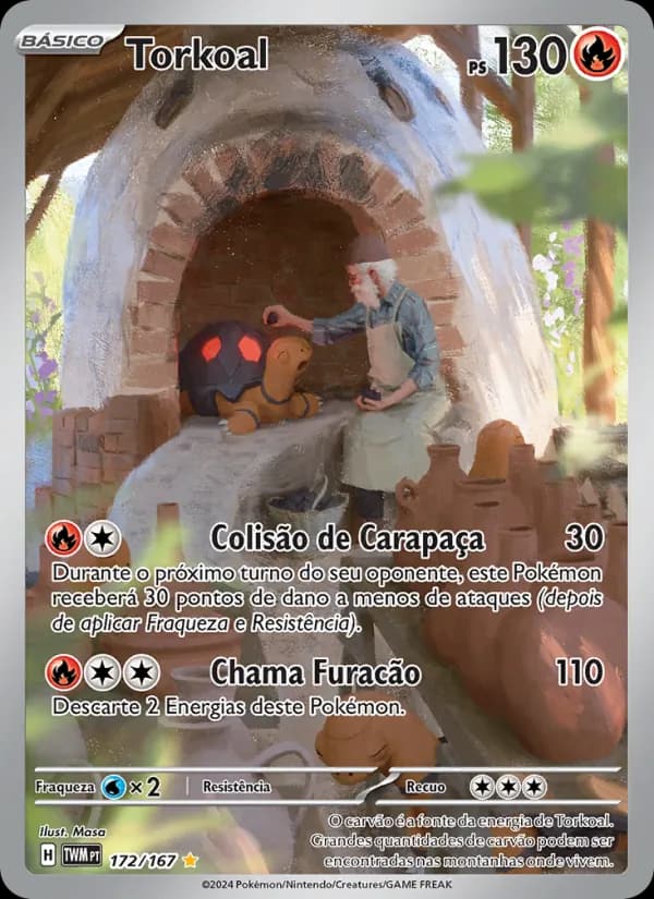 Torkoal, carta 172 de Máscaras do Crepúsculo