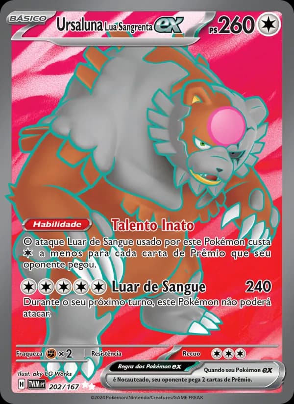 Ursaluna Lua Sangrenta ex, carta 202 de Máscaras do Crepúsculo