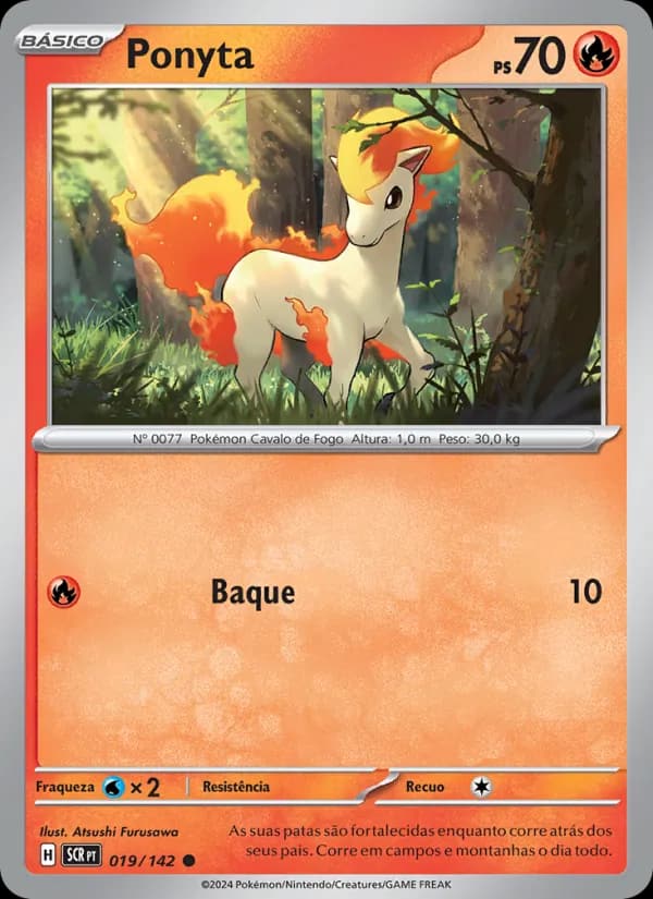 Ponyta, carta 019 de Coroa Estelar