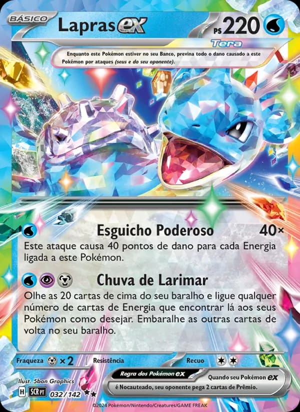 Lapras ex, carta 032 de Coroa Estelar