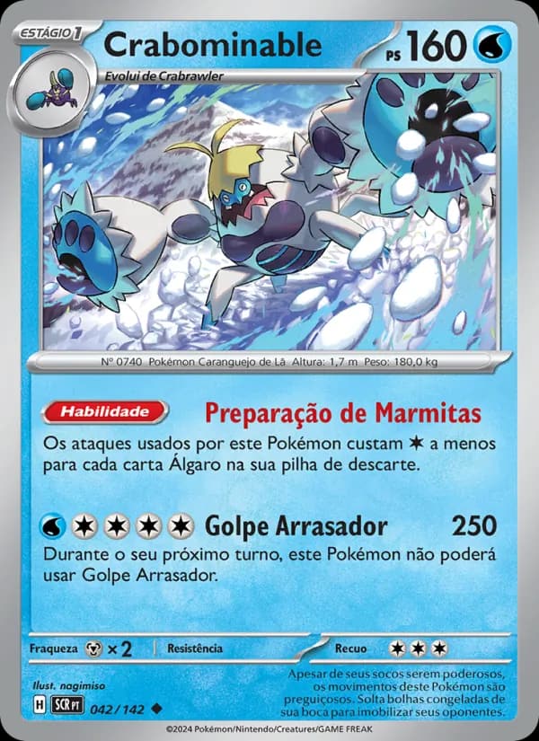 Crabominable, carta 042 de Coroa Estelar