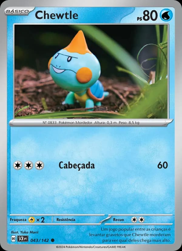Chewtle, carta 043 de Coroa Estelar
