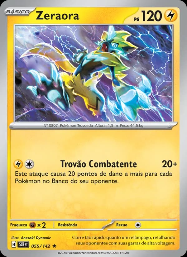 Zeraora, carta 055 de Coroa Estelar