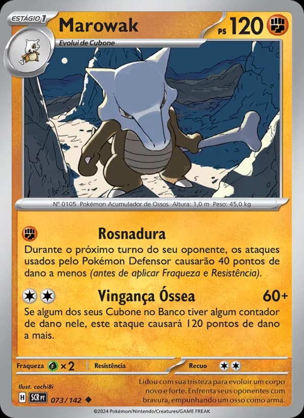 Marowak, carta 073 de Coroa Estelar